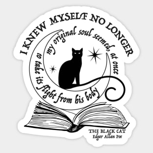 Poe's cat design Sticker